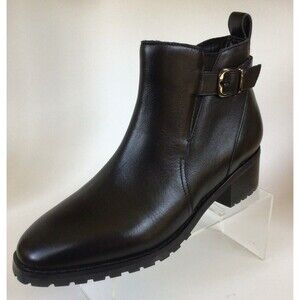 NEW BLONDO Sullivan Waterproof Leather Ankle Boots, Black (Size 6 M)